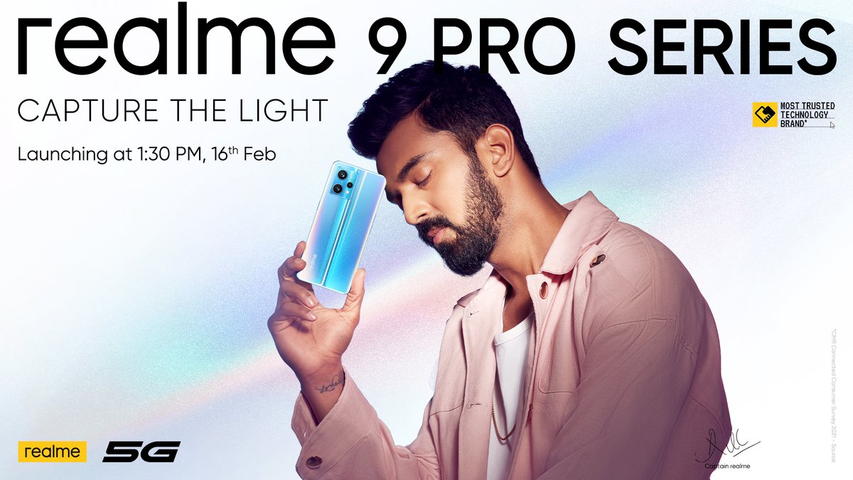 El Realme 9 Pro se presentará el 16 de febrero con una trasera que