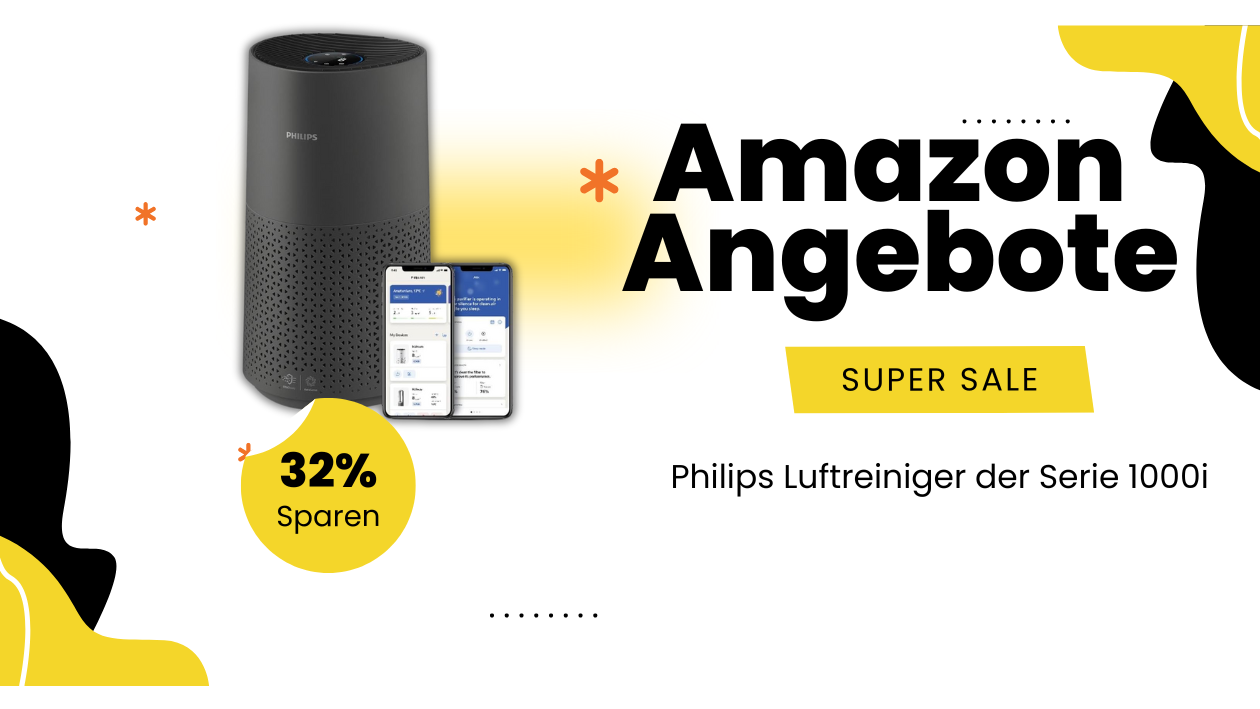 Philips Luftreiniger 1000i Series – Sparen Sie jetzt 81€!