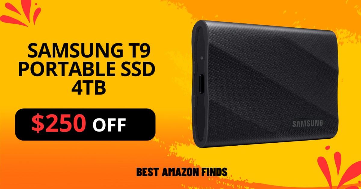 SAMSUNG T9 Portable SSD 4TB - $250 OFF! Don't miss it!