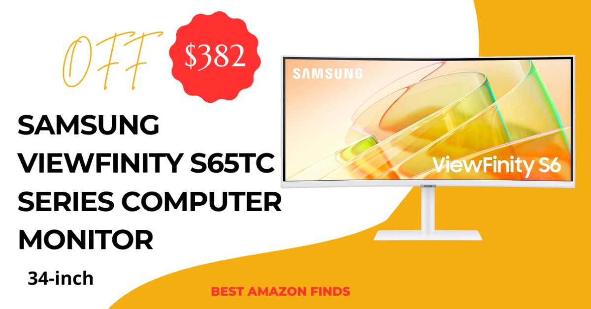 SAMSUNG ViewFinity S65TC Series Computer Monitor - $382 OFF Buy Now!