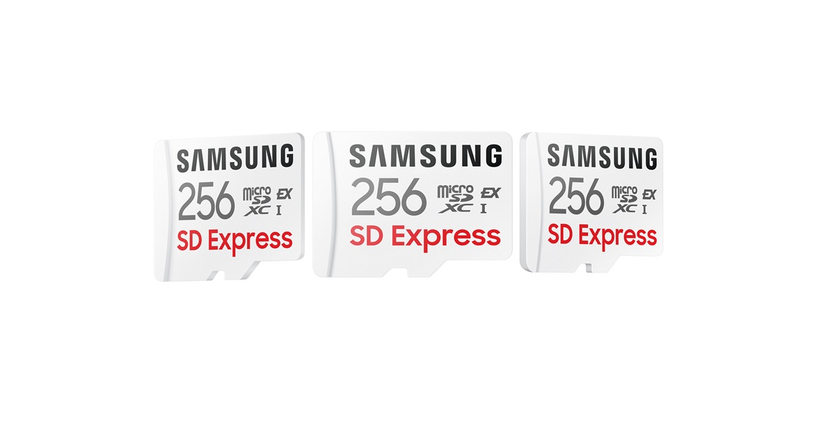 Samsung a annoncé une carte microSD SD Express de 256 Go avec une vitesse de lecture de 800 Mo/seconde.