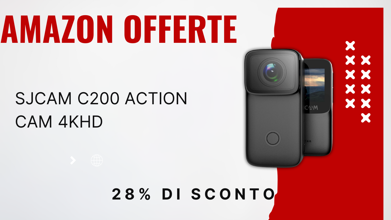 SJCAM C200 Action Camera 4K – Risparmia Subito 27€!