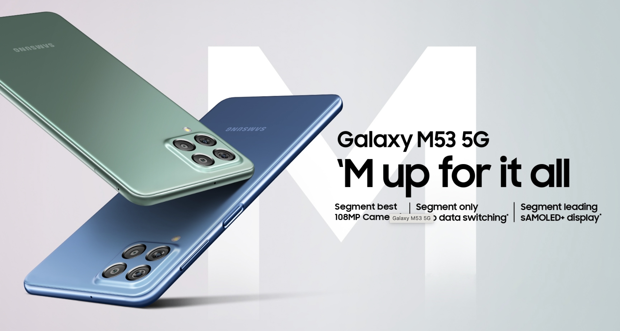 Samsung presenta Galaxy M53 5G con chip Dimensity 900, fotocamera da 108 MP e display a 120 Hz per $ 314