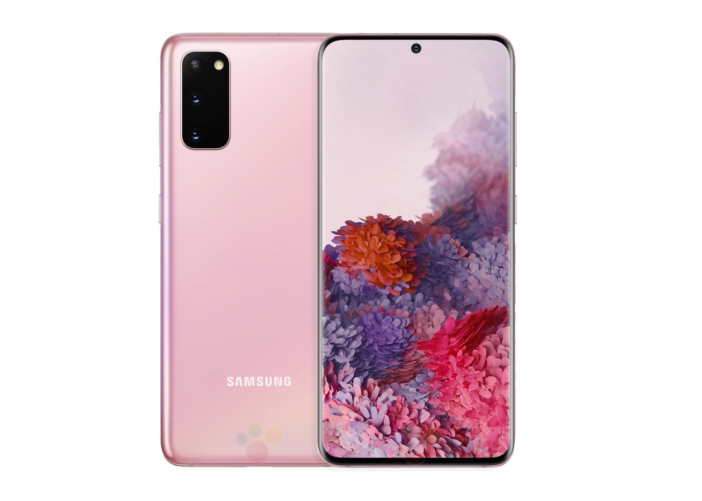 Samsung Galaxy S20 w nowym kolorem na oficjalnych renderingach