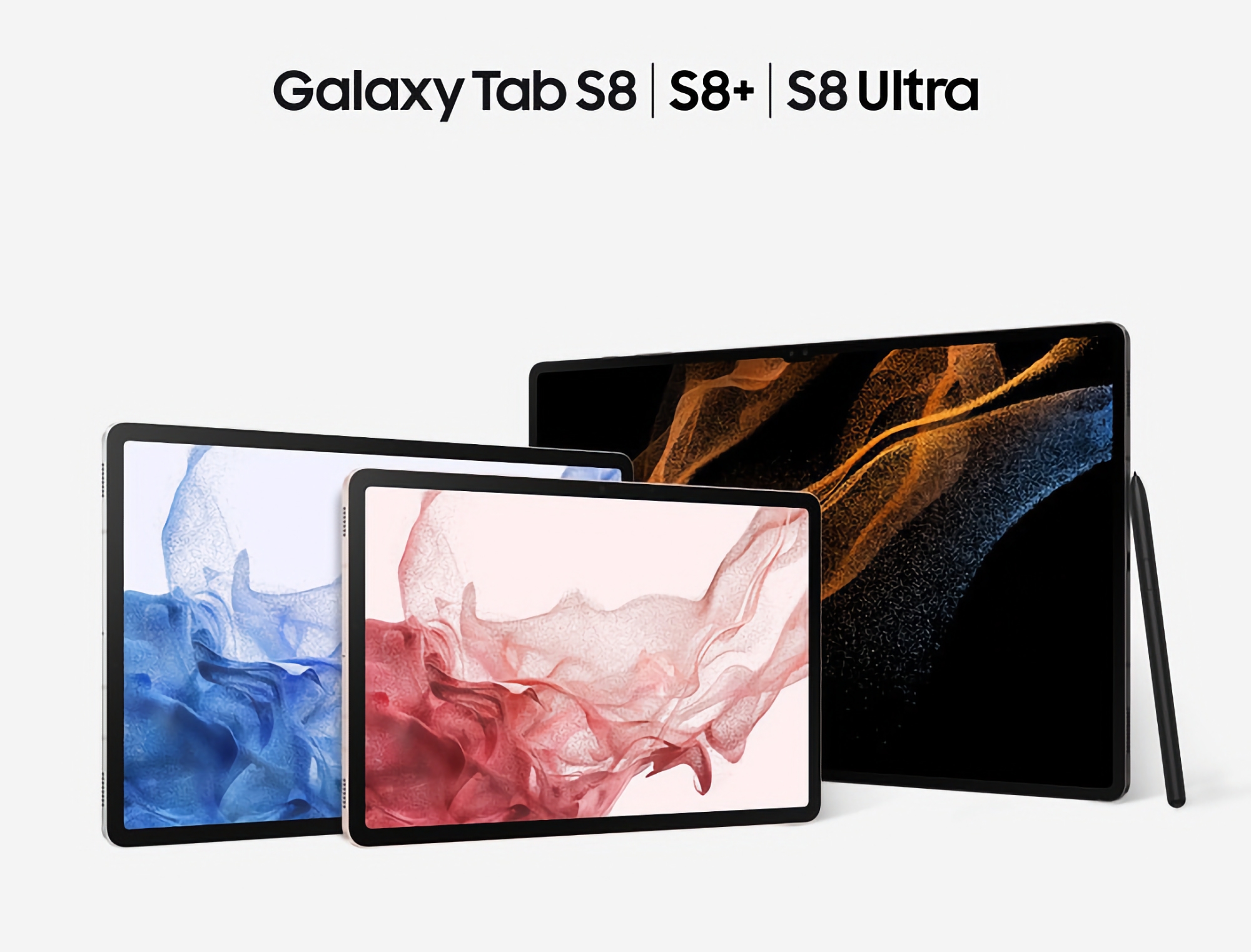 Samsung Galaxy Tab S8, Galaxy Tab S8+ og Galaxy Tab S8 Ultra har begynt å motta One UI 5.1.1.