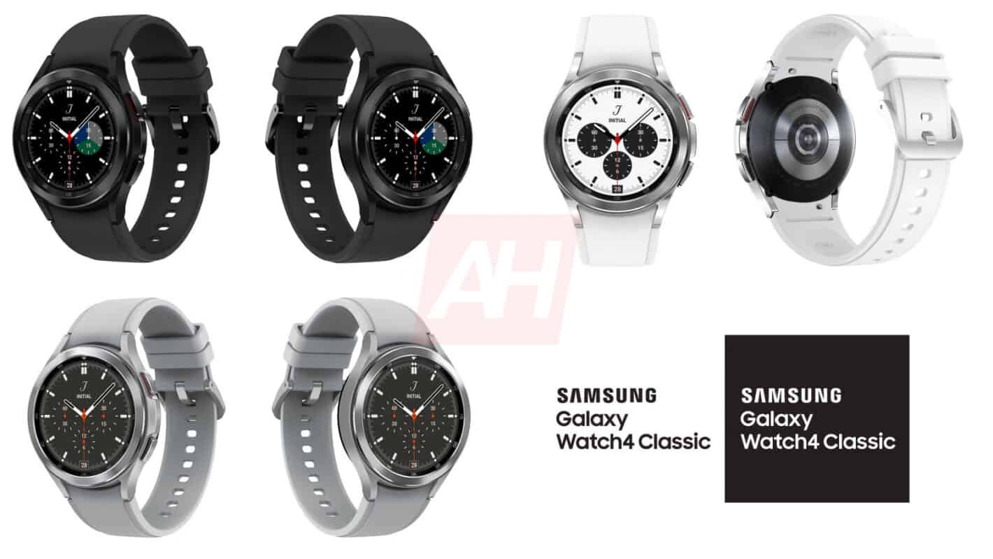 This is how a smart watch Samsung Galaxy Watch 4 Classic with a rotary bezel and in three colors will look like