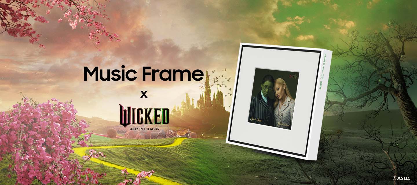 Samsung unveils a special version of its Music Frame audio system to celebrate the launch of WICKED: price and features