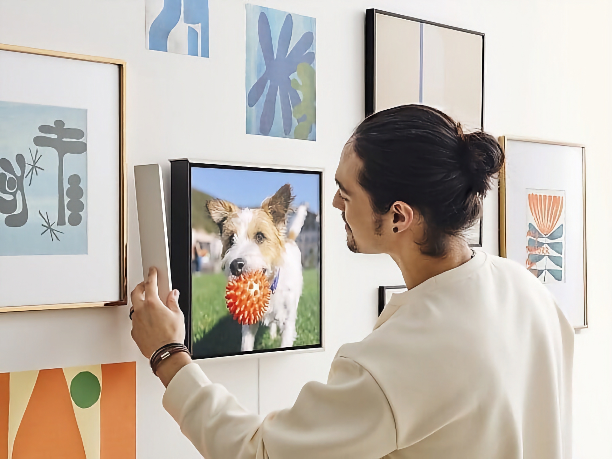 Samsung unveiled the HW-LS60D/ZA Music Frame: a wireless picture frame speaker with Dolby Atmos, Spotify and Tidal support