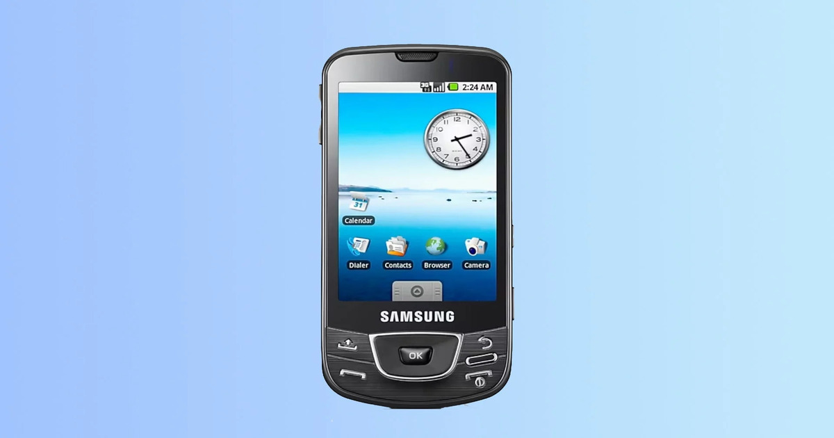 Первый телефон Android от Samsung был представлен 15 лет назад
