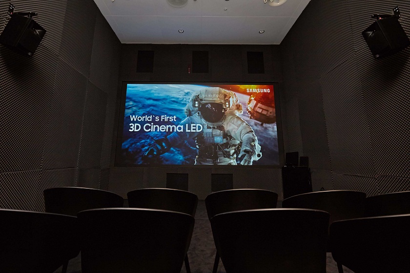 Samsung has released a 3D version of the world's first LED-screen for cinemas