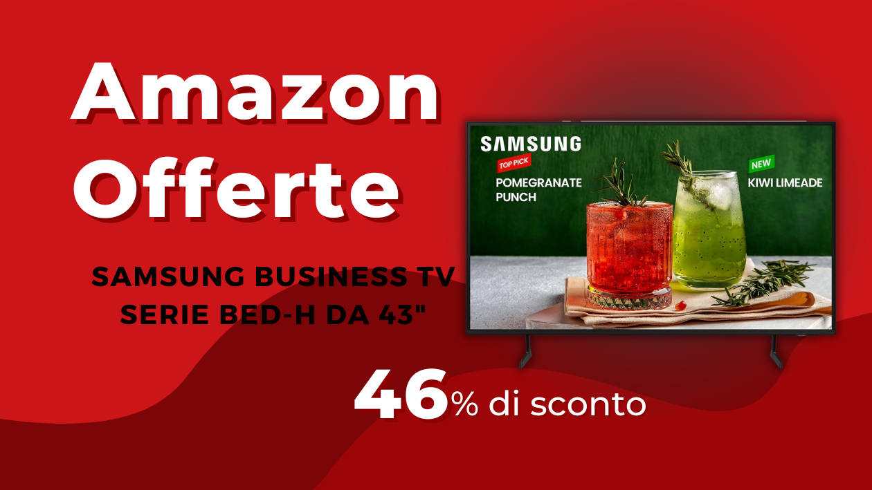 Rivoluziona il tuo spazio commerciale: grandi sconti su Samsung Business TV Serie BED-H 43!