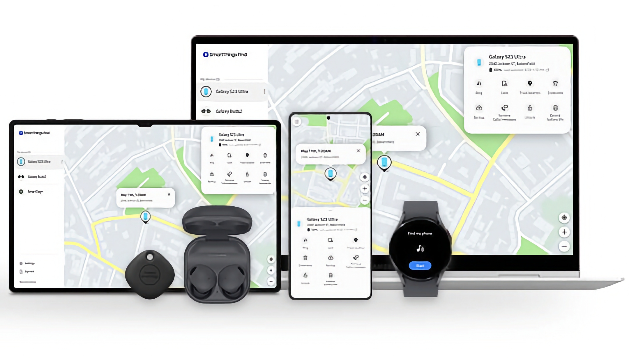 One UI 6.1 introduserer Samsung Find, en app som lar deg spore dine egne enheter og familiemedlemmers dingser.