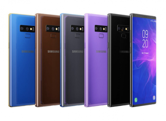 Samsung Galaxy Note 9 появился на новых детальных рендерах