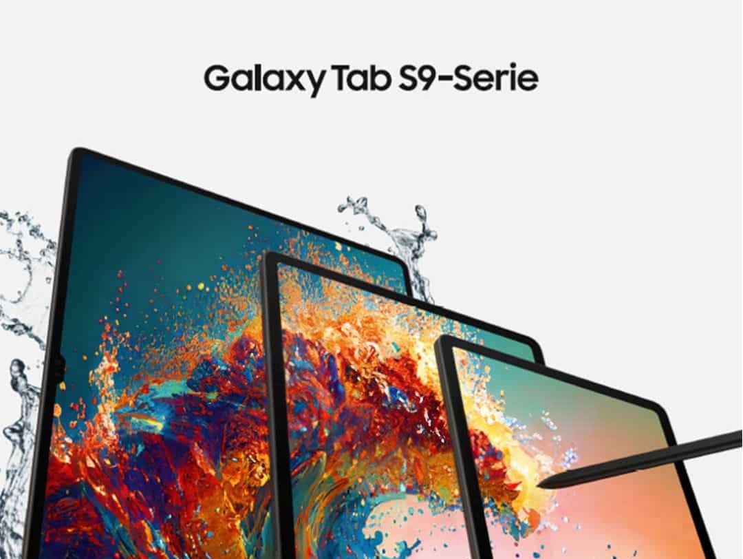 Las tres tabletas Samsung Galaxy Tab S9 reveladas en renders oficiales: Galaxy Tab S9 Ultra mantendrá un notch