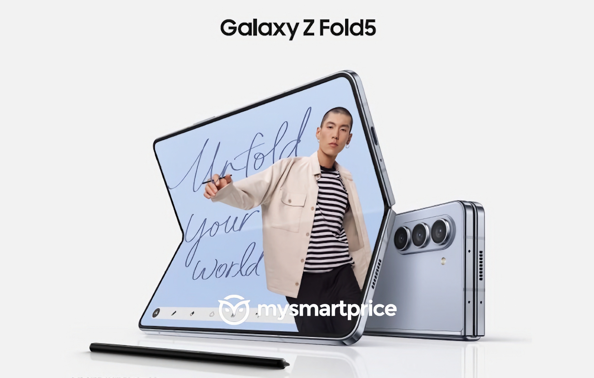 Minimal change: the first official image of the Samsung Galaxy Fold 5 smartphone has surfaced online