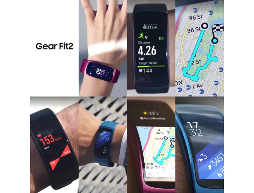 Новые изображения и подробности о фитнес-браслете Samsung Gear Fit 2