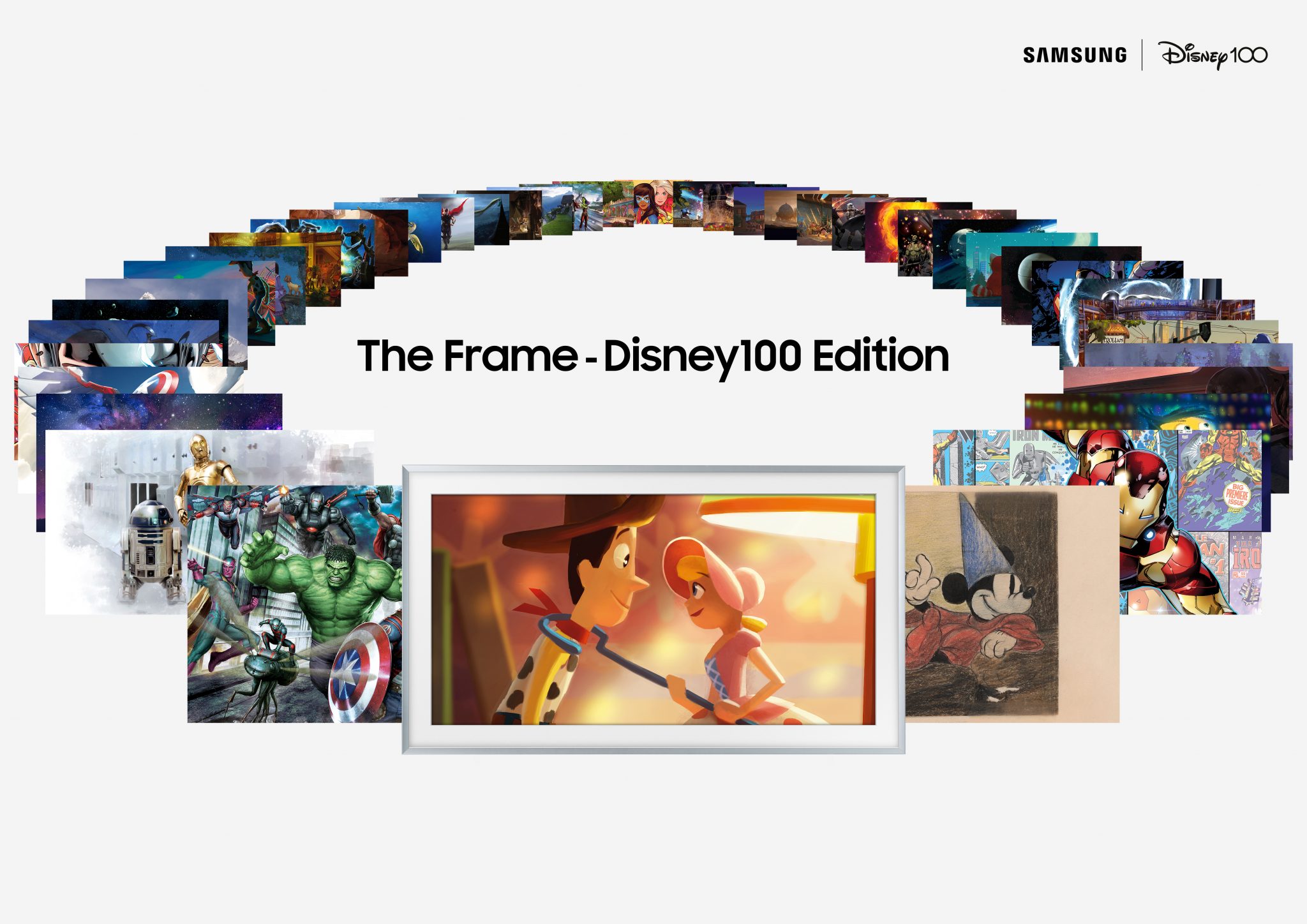 Samsung hat The Frame TV Disney 100 Edition TVs mit Bildschirmdiagonalen von 55, 65 und 75 Zoll zurückgebracht