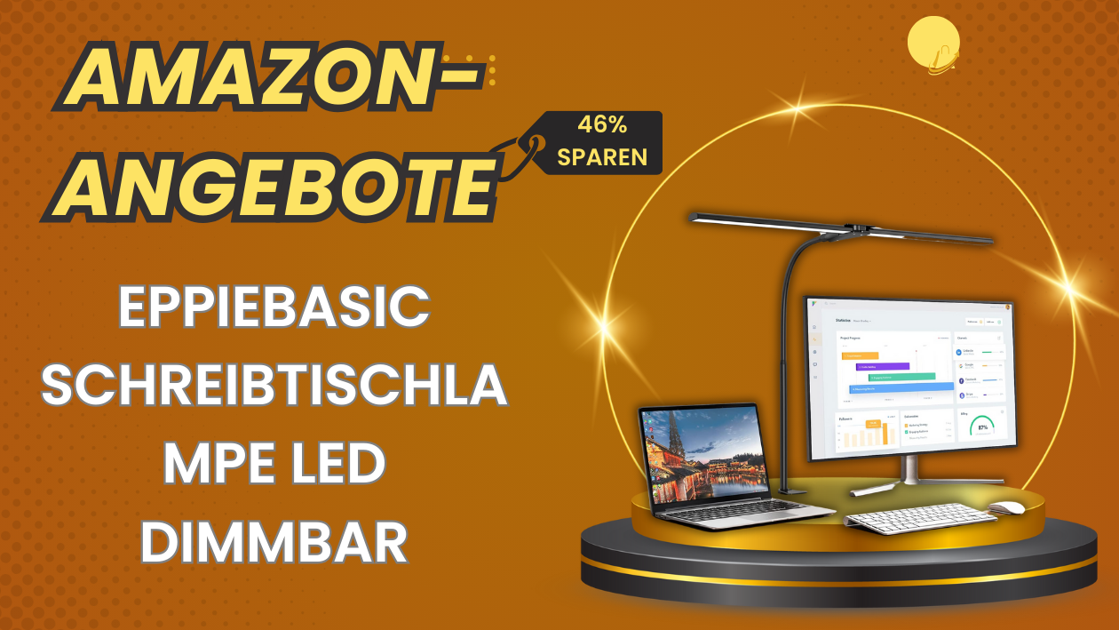 LED Schreibtischlampe mit Doppelkopf – Gigantische 26€ Ersparnis!