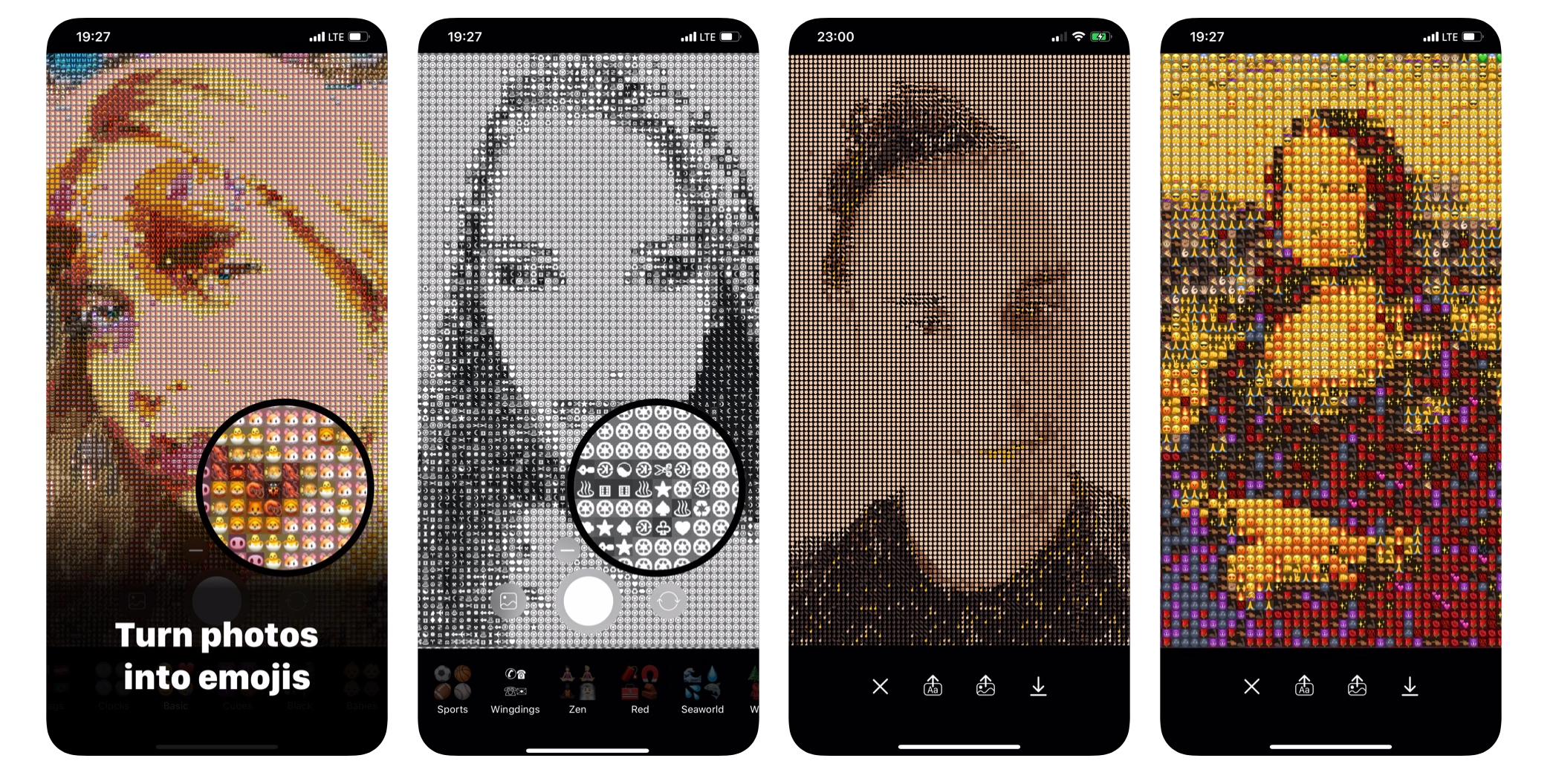Додаток Emojivision перетворює фотографії на малюнки Emoji