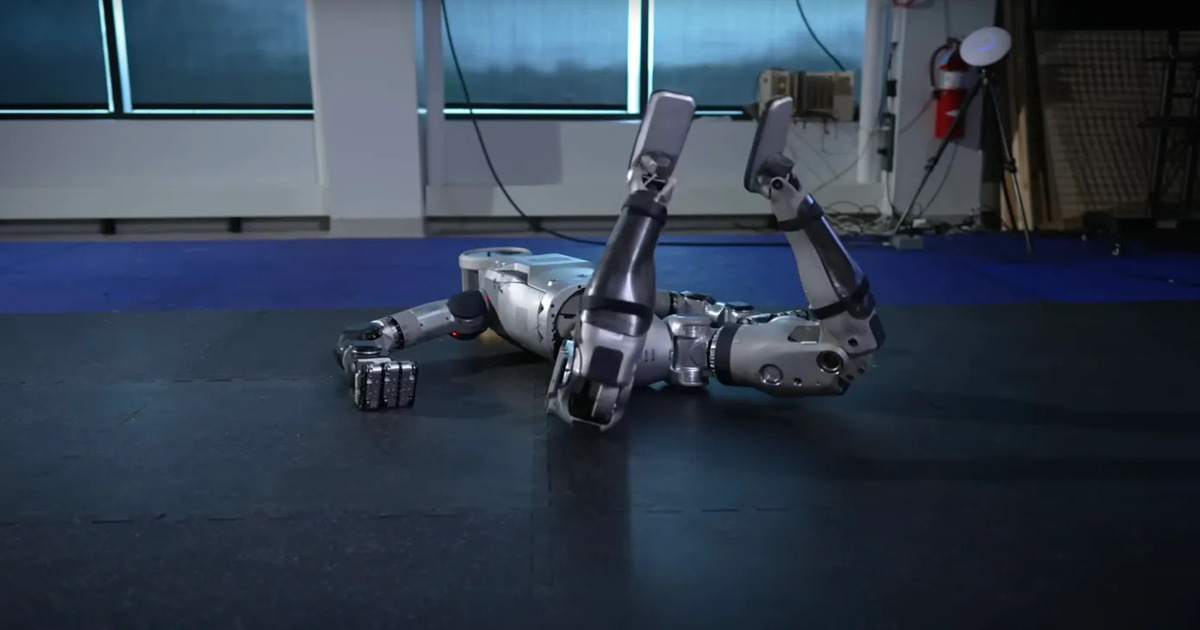 Humanoide roboter lærer å falle