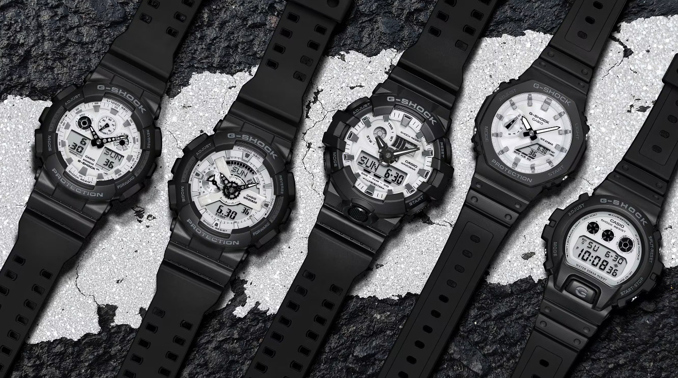 Casio stellt neue Black and White Kollektion mit aktualisierten G-SHOCK Modellen vor