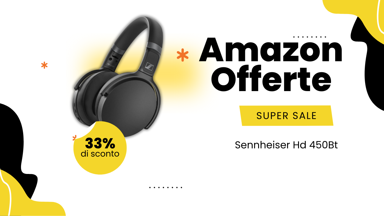 Sennheiser HD 450BT Cuffie Wireless – Risparmia 38€ Oggi!