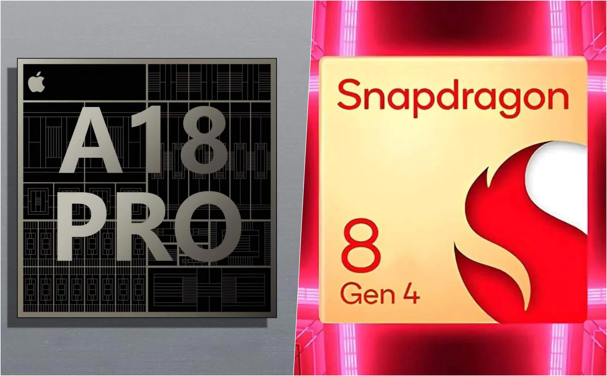 Snapdragon 8 Gen 4 kan støtte LPDDR6, mens Apple A18 Pro sannsynligvis vil bruke LPDDR5T.