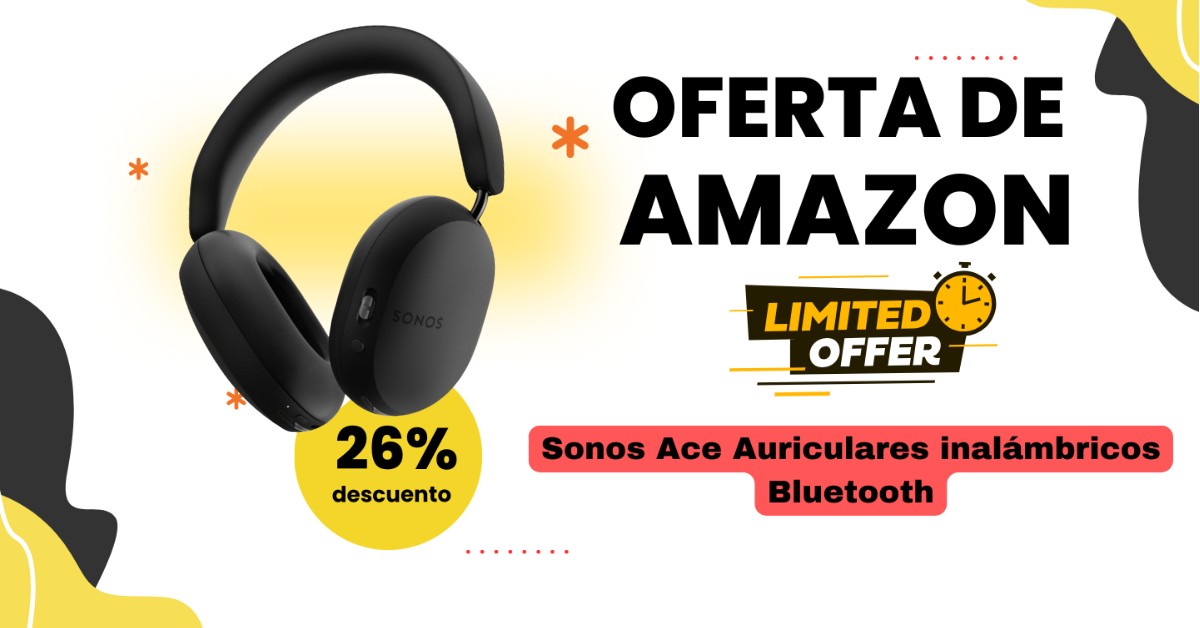 Sonos Ace Auriculares Inalámbricos Bluetooth con 130€ de Descuento! ¡Gran Oportunidad!