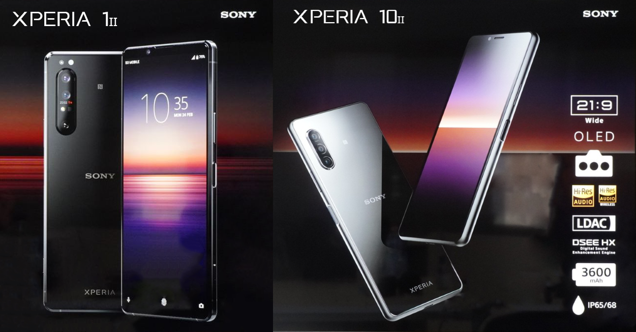 Szczegółowa charakterystyka smartfonów Sony Xperia 1 II i Xperia 10 II wyciekła do sieci