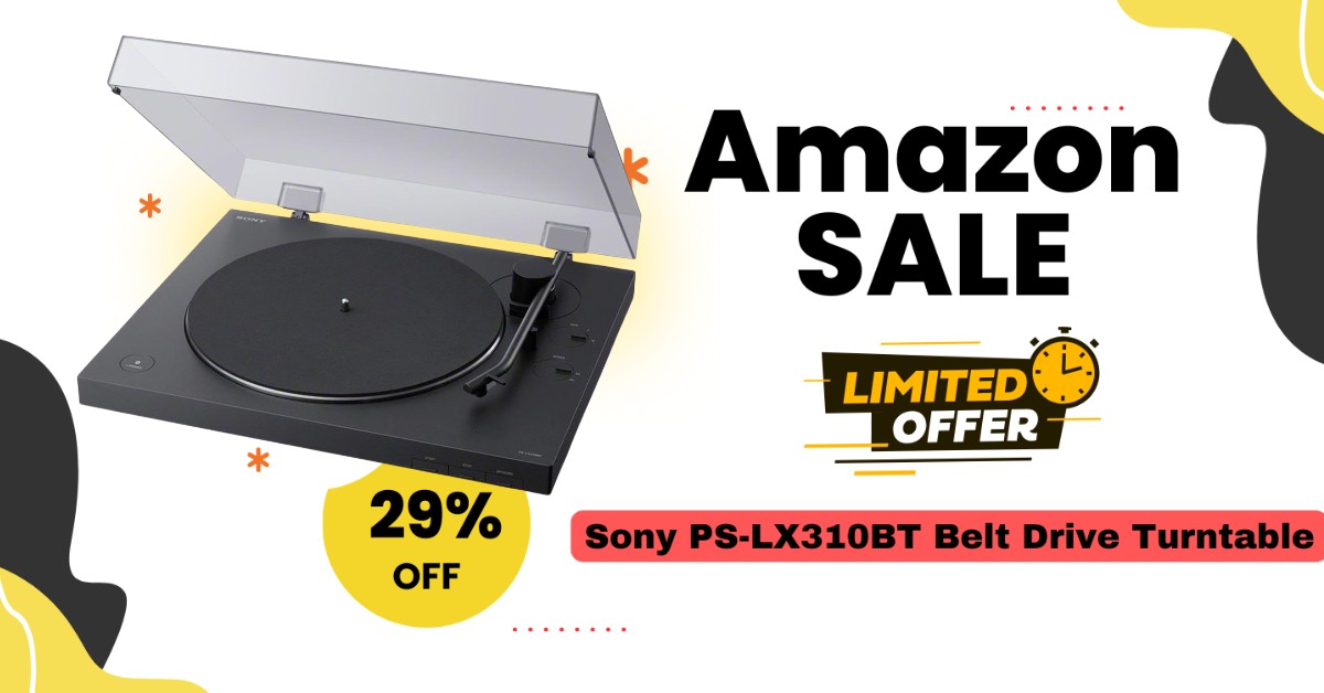 Sony PS-LX310BT Belt Drive Turntable Now $71 Off! Don't miss it!