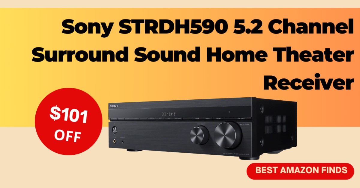 Sony STRDH590 5.2 Channel Surround Sound Home Theater Receiver - Now with a $101 Off!