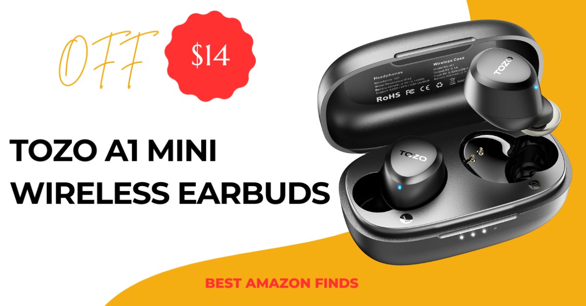 TOZO A1 Mini Wireless Earbuds with a $14 Off! Buy Now!