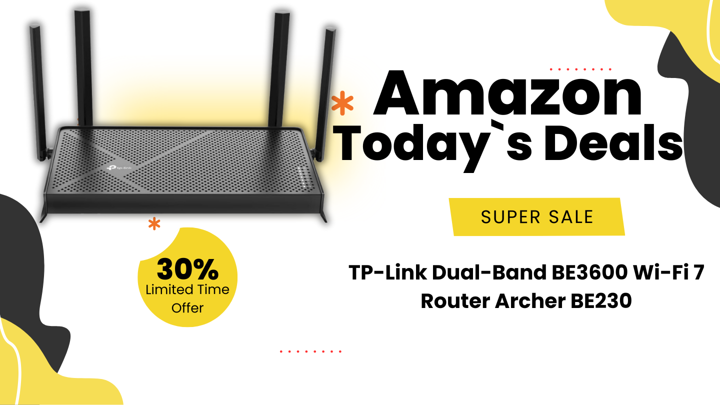 TP-Link BE3600 Wi-Fi 7 Router Archer BE230 Deal: $36.25 Off – 30% Amazon Discount!