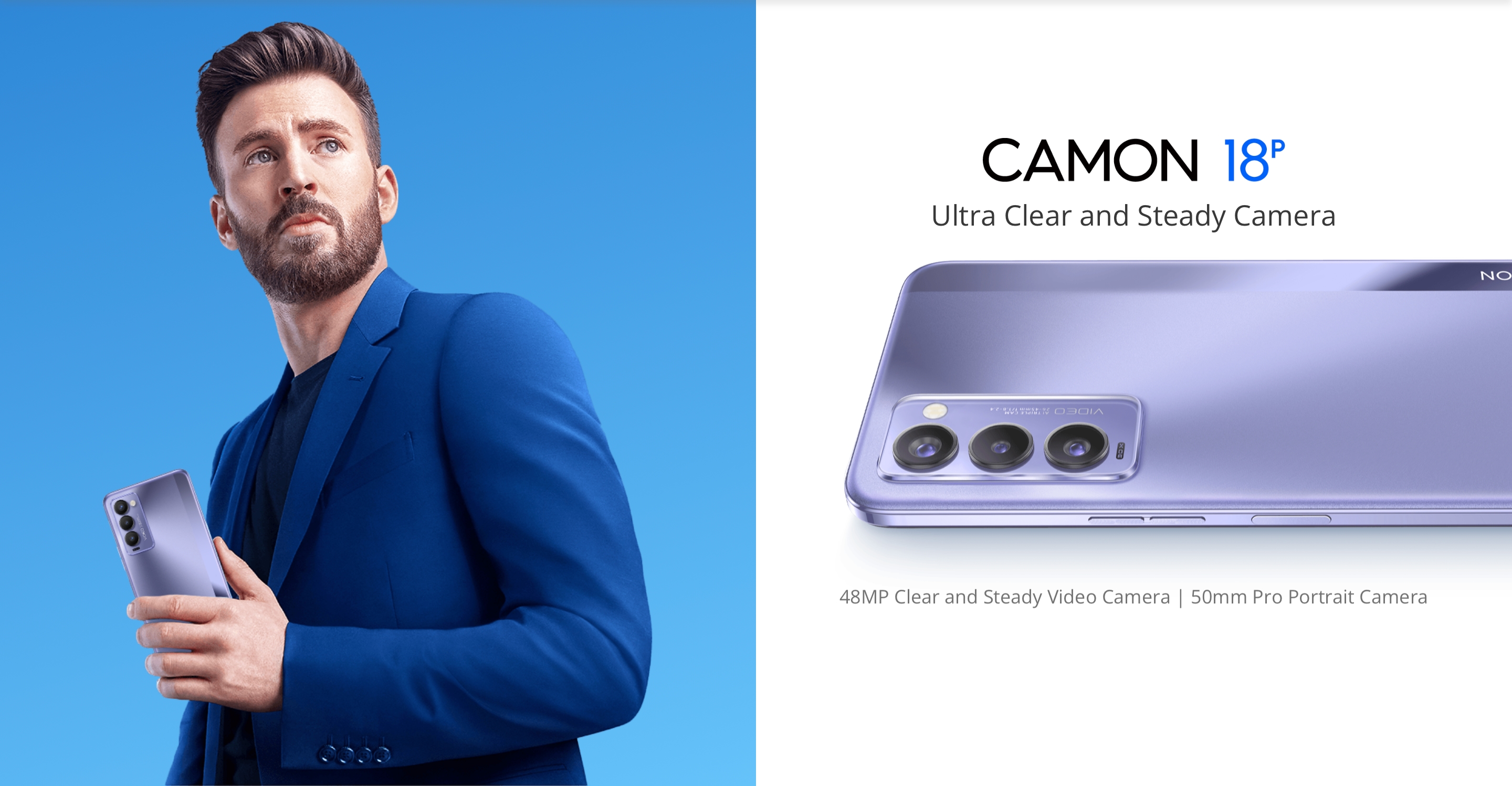 Tecno Camon 18 and Camon 18P: budget smartphones with screens up to 120 Hz, MediaTek Helio G88/G96 chips and triple cameras at 48 MP