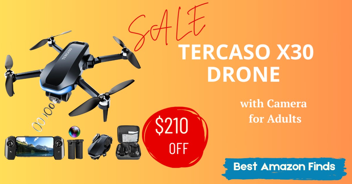 Tercaso X30 Drone with Camera for Adults - $210 Off Don't miss it!