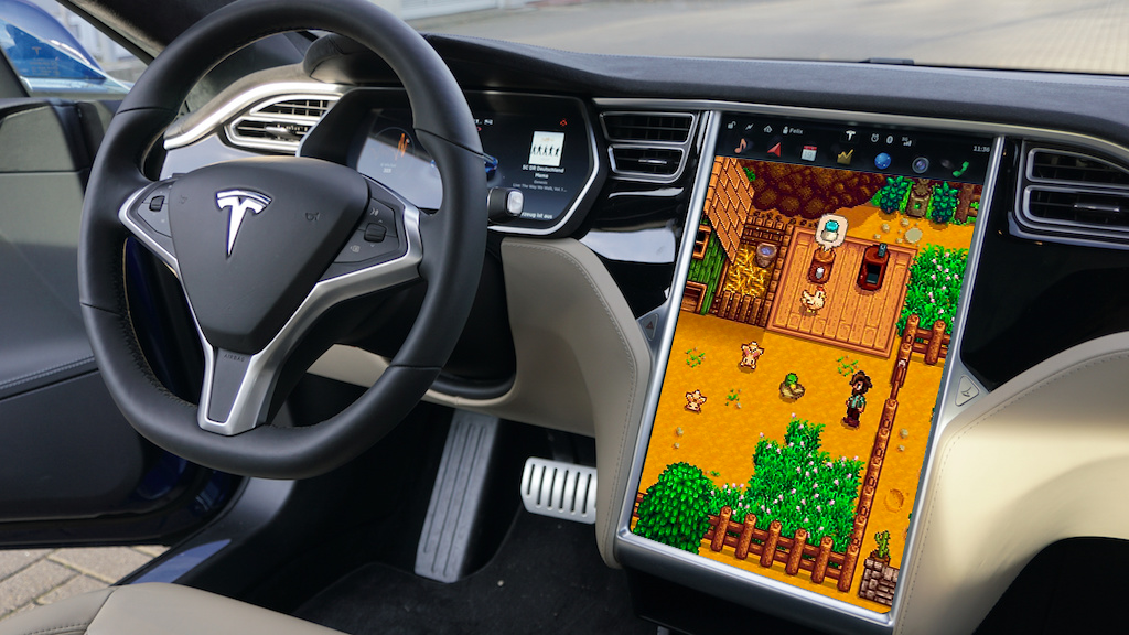Elon Musk wprowadza grę Starde Valley Farmer Simulator w samochodach Tesla Electric