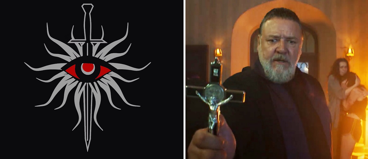 The makers of Pope's Exorcist movie used a symbol from Dragon Age: Inquisition instead of the real sign of the Spanish Inquisition