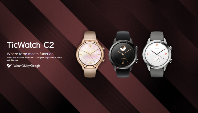 Компания Mobvoi показала новые «умные» часы TicWatch C2 на Wear OS и c ценником в $200