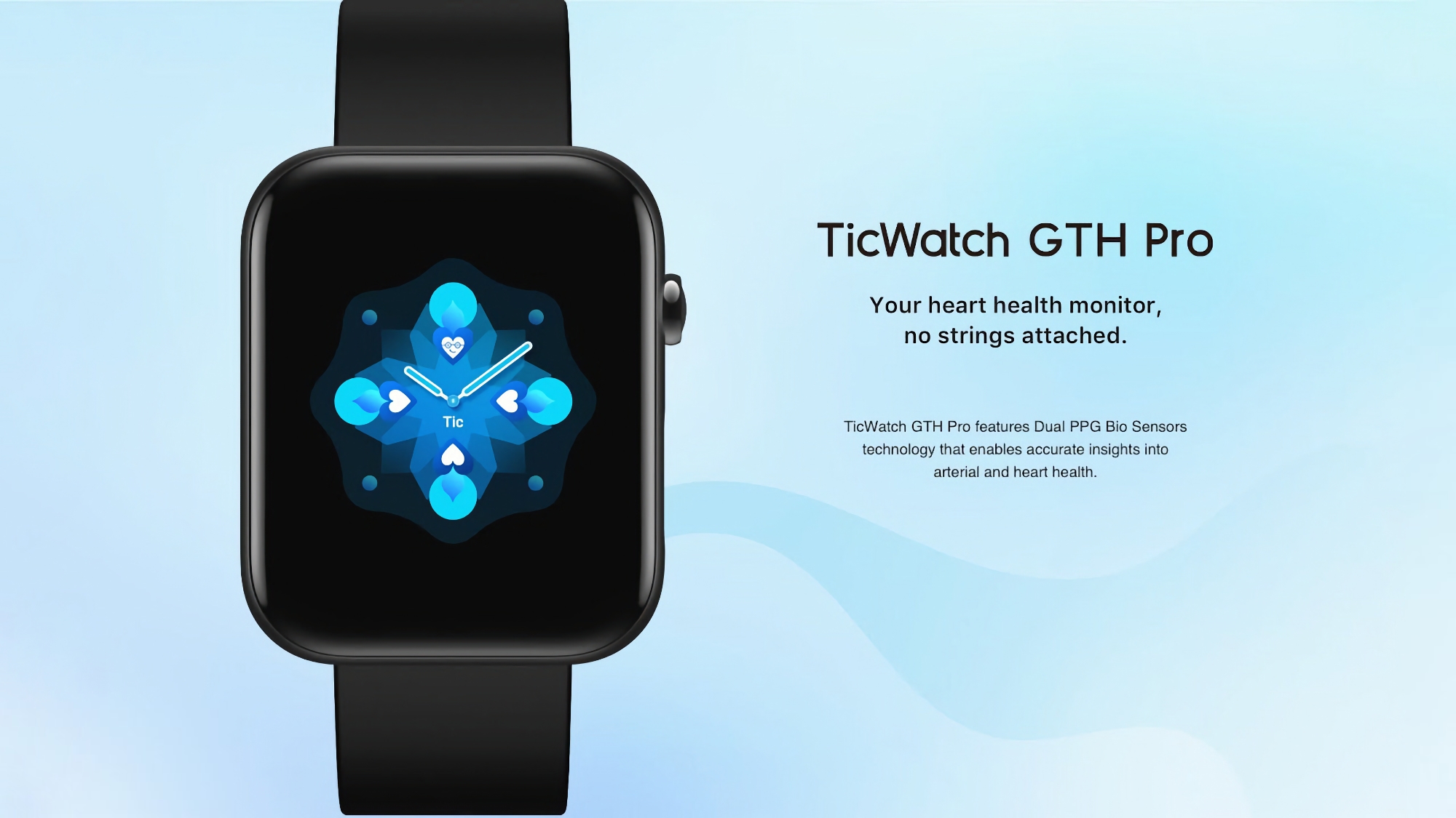 TicWatch GTH Pro on Amazon: smartwatch with vascular sensor, water protection and 10-day battery life for $50.99 ($49 off)