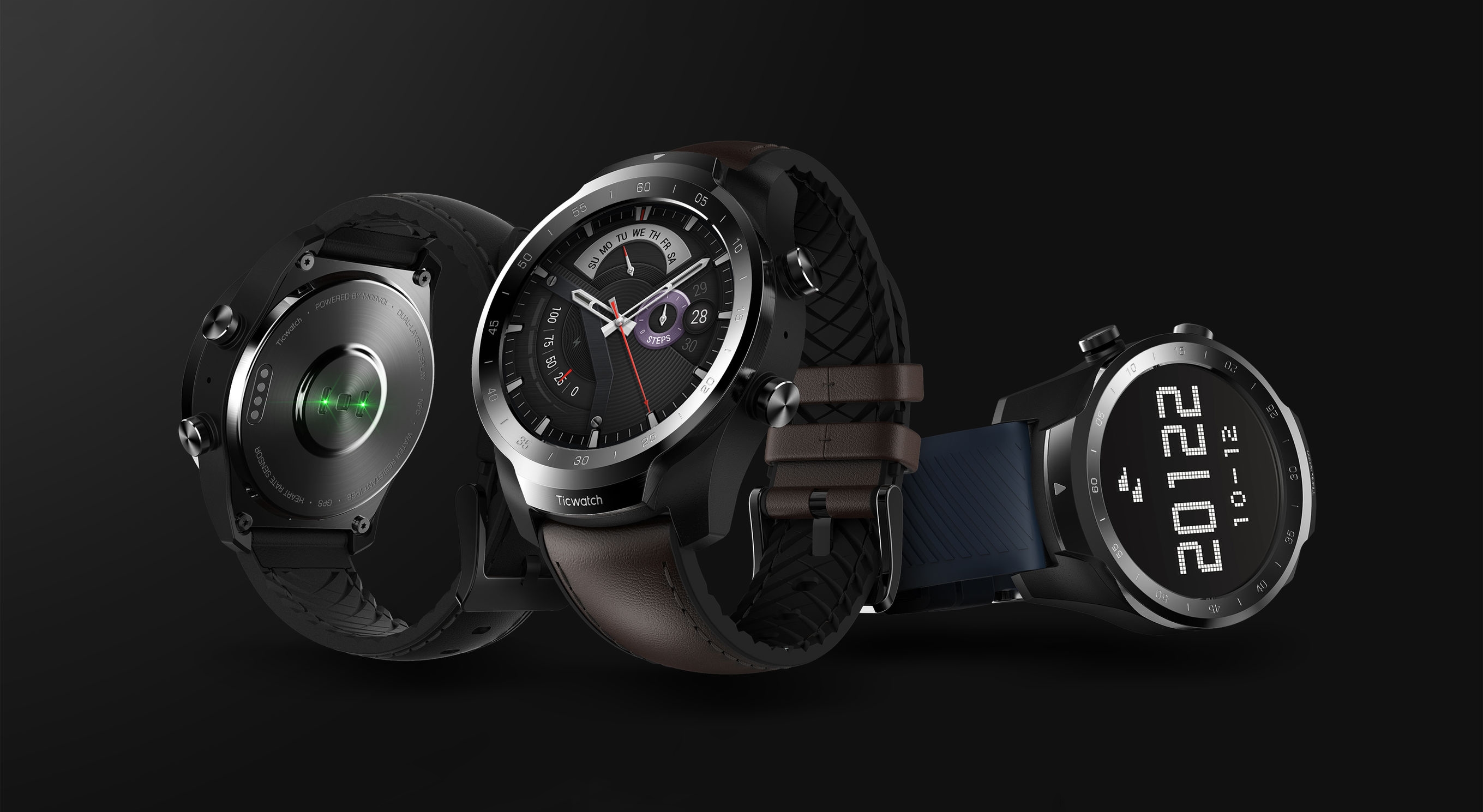 Mobvoi wprowadza na rynek zegarki TicWatch Pro 3 Ultra, TicWatch GTH+ i TicWatch GTH Pro z zaawansowanym czujnikiem tętna