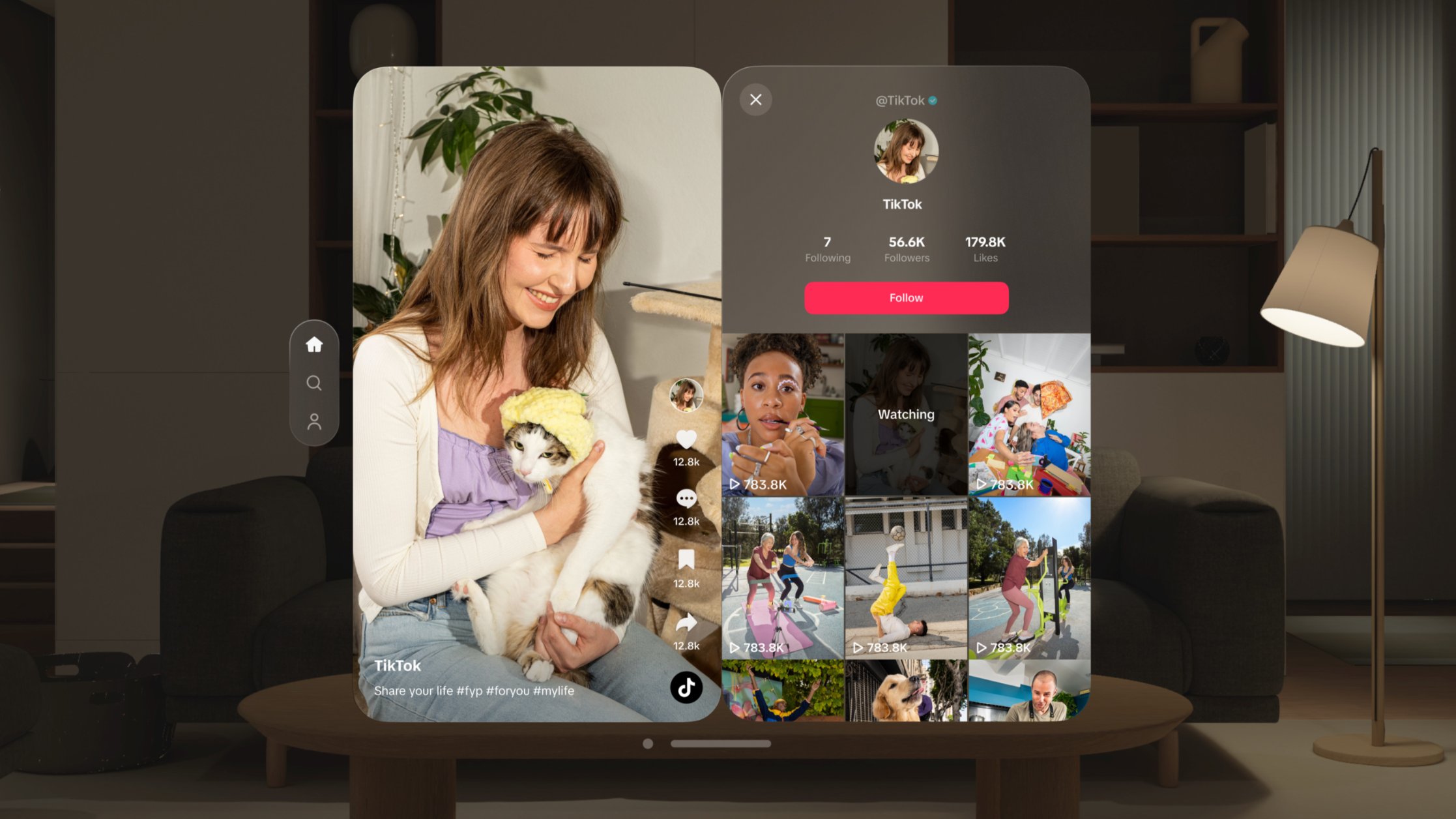 ByteDance ha rilasciato l'applicazione TikTok per Apple Vision Pro
