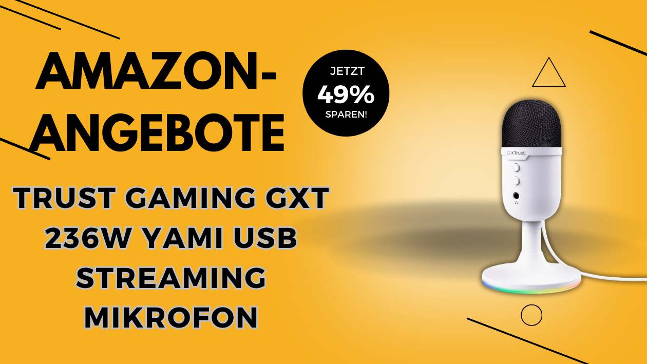 Trust Gaming GXT 236W Yami USB Mikrofon – Jetzt 17€ günstiger auf Amazon!