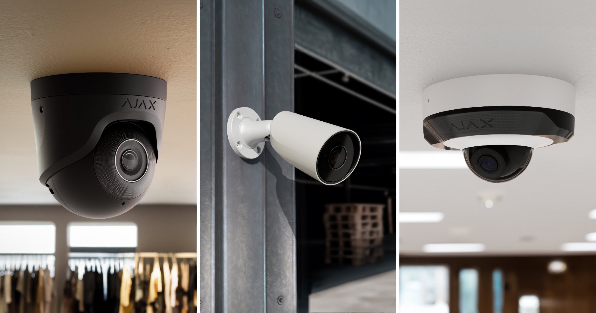 TurretCam, BulletCam e DomeCam Mini: nuove telecamere di sicurezza Ajax Systems con risoluzione fino a 4K e protezione IP65