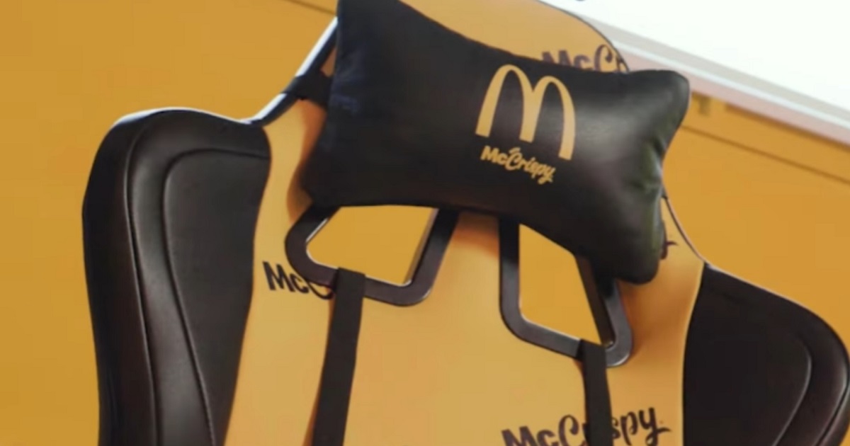 McDonald's is raffling off a rare gamer's chair with a warming zone for burgers