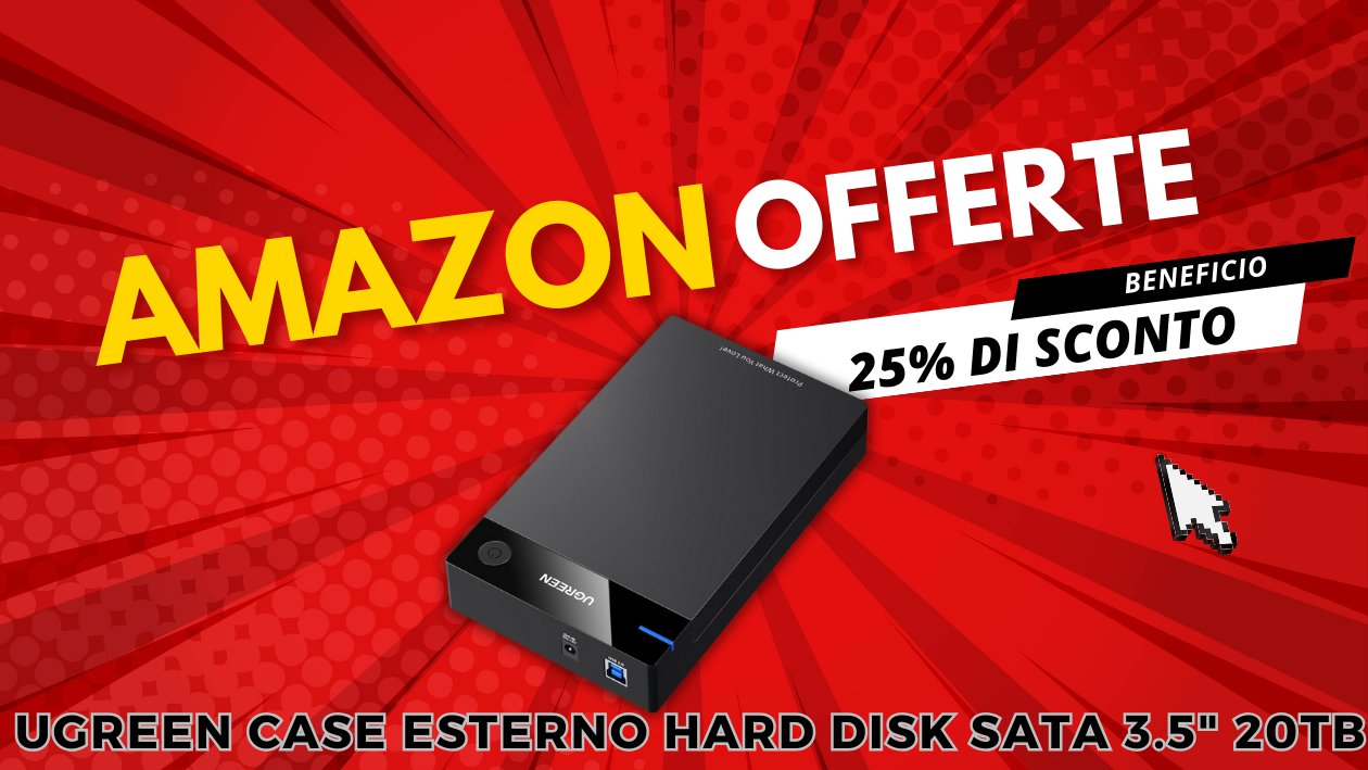 Box Esterno UGREEN per HDD 3.5" – Risparmia 8,50€!