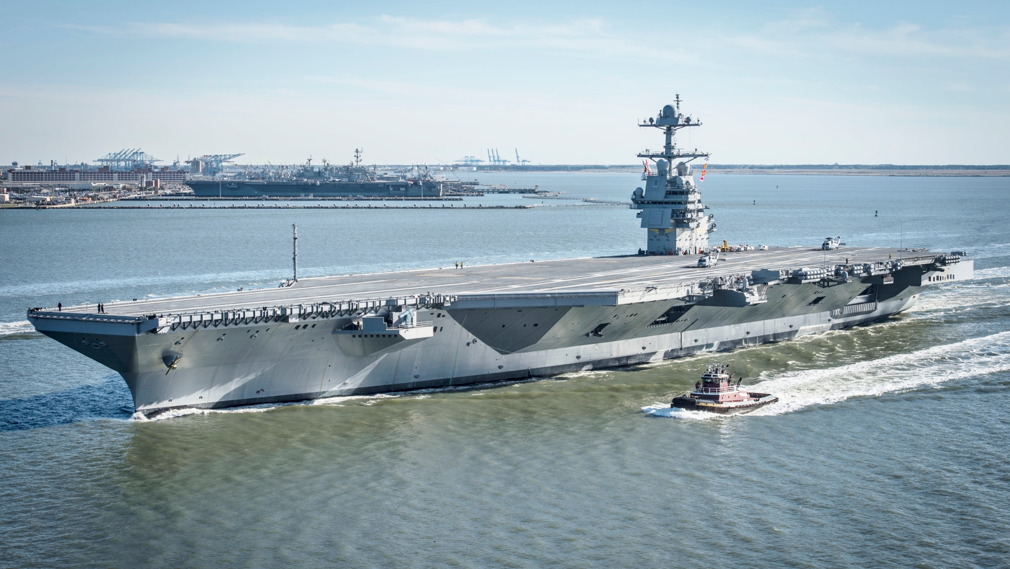 The United States deploys the newest aircraft carrier USS Gerald R. Ford (CVN-78) for the first time: it will take part in NATO exercises in the Atlantic Ocean
