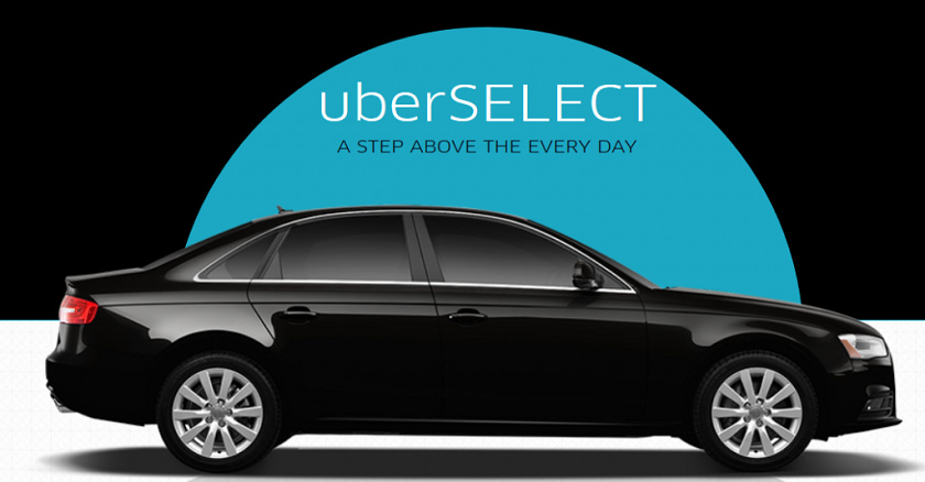Uber запустил в Киеве сервис повышеной комфортности UberSELECT