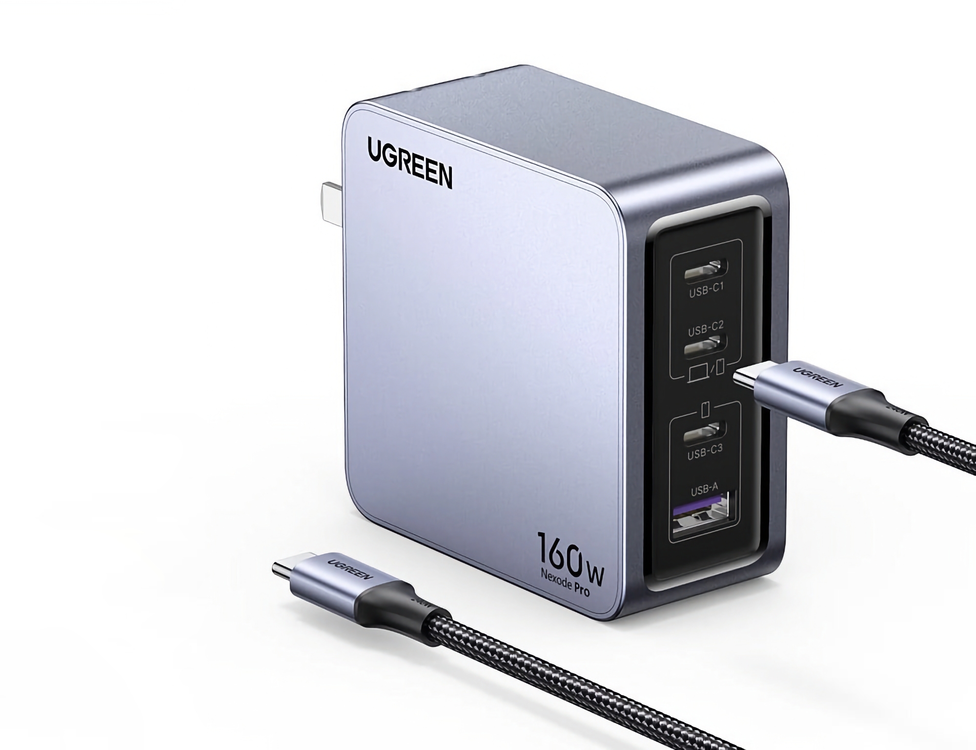 Ugreen presenta el Nexode Pro GaN: un cargador de 160 W con cuatro puertos  USB por 60 dólares