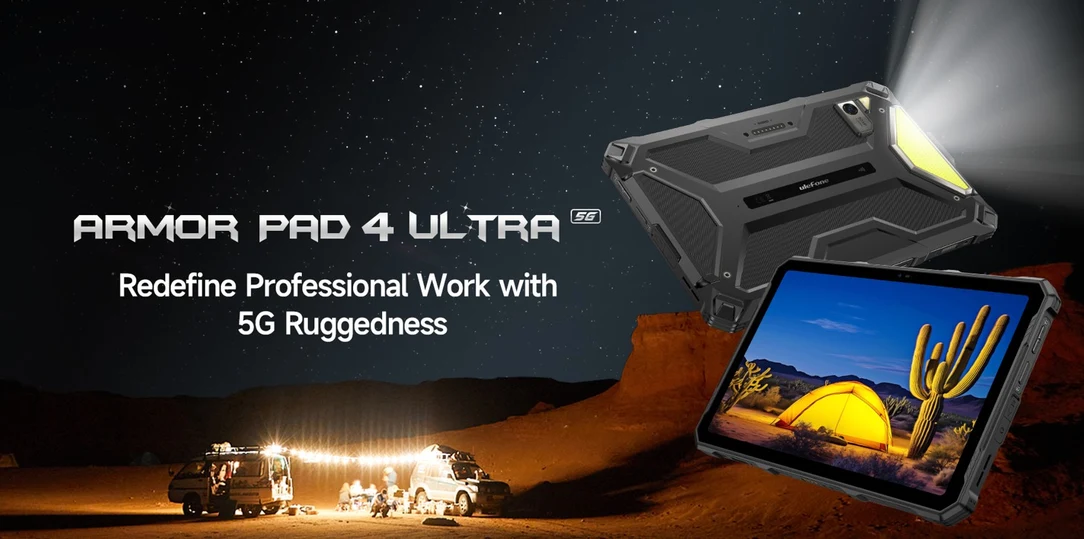 Ulefone presenta la tableta Armor Pad 4 Ultra con cámara termográfica y soporte 5G por 329 dólares