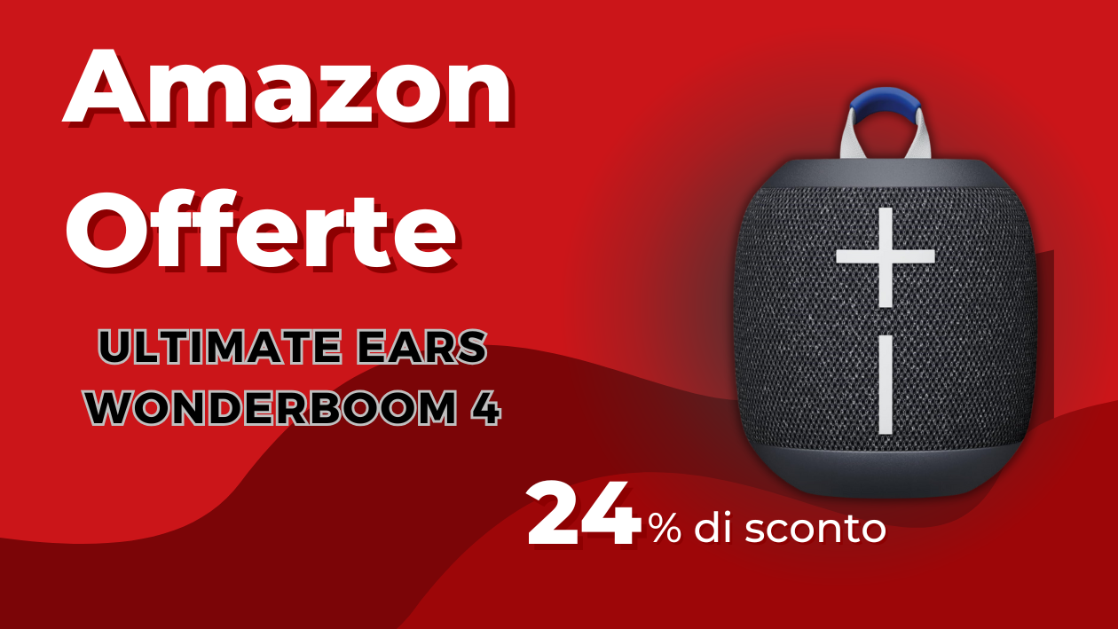 Ultimate Ears WONDERBOOM 4 Altoparlante Bluetooth – Risparmia 25€!